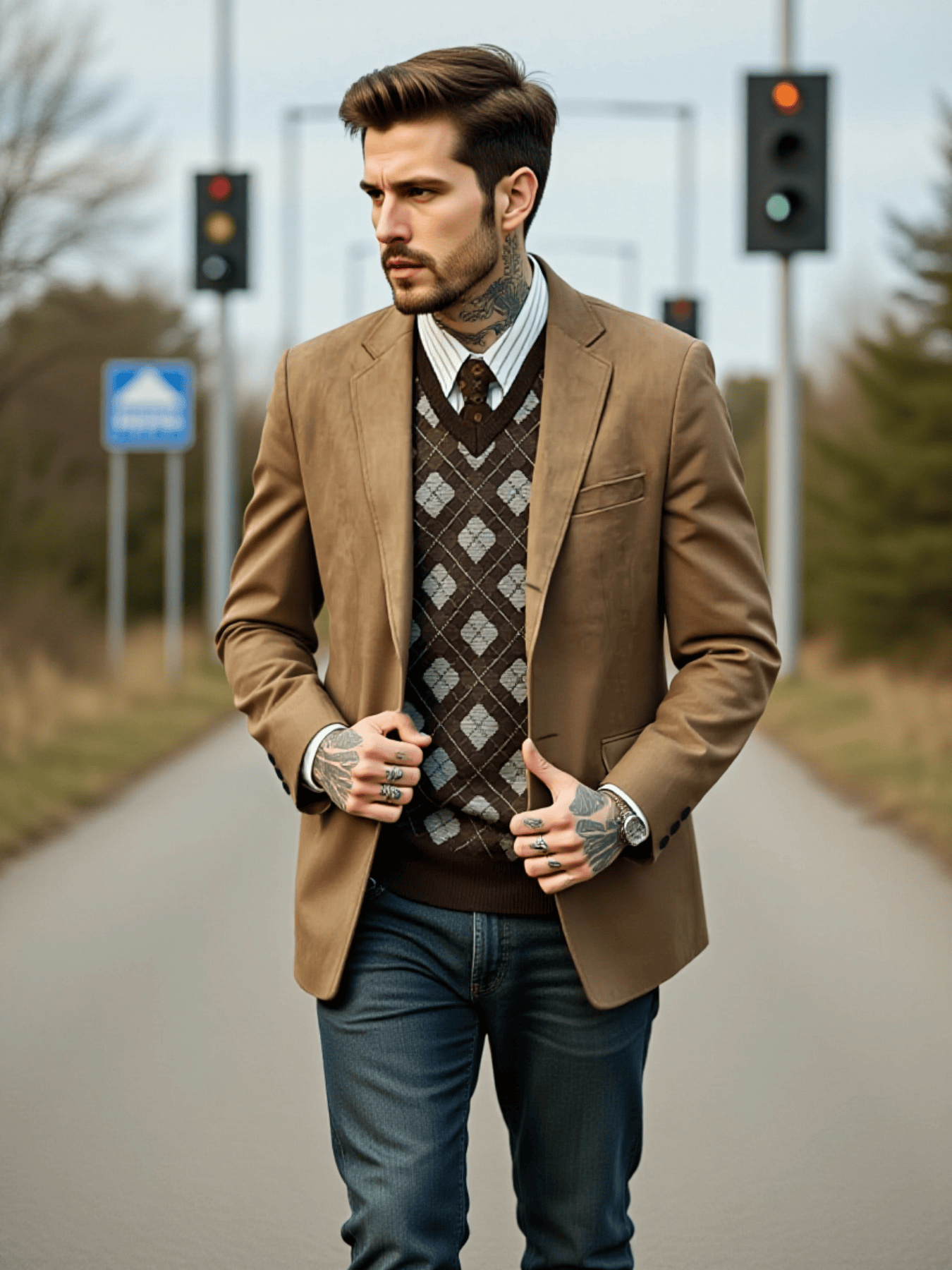 Men's Single-Breasted Jacket i - Men'S Urban Formal Wear avaliação e preço