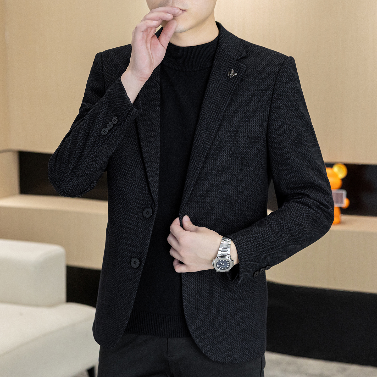 Autumn and winter new men's su - Men Formal Wear Shop avaliação e preço