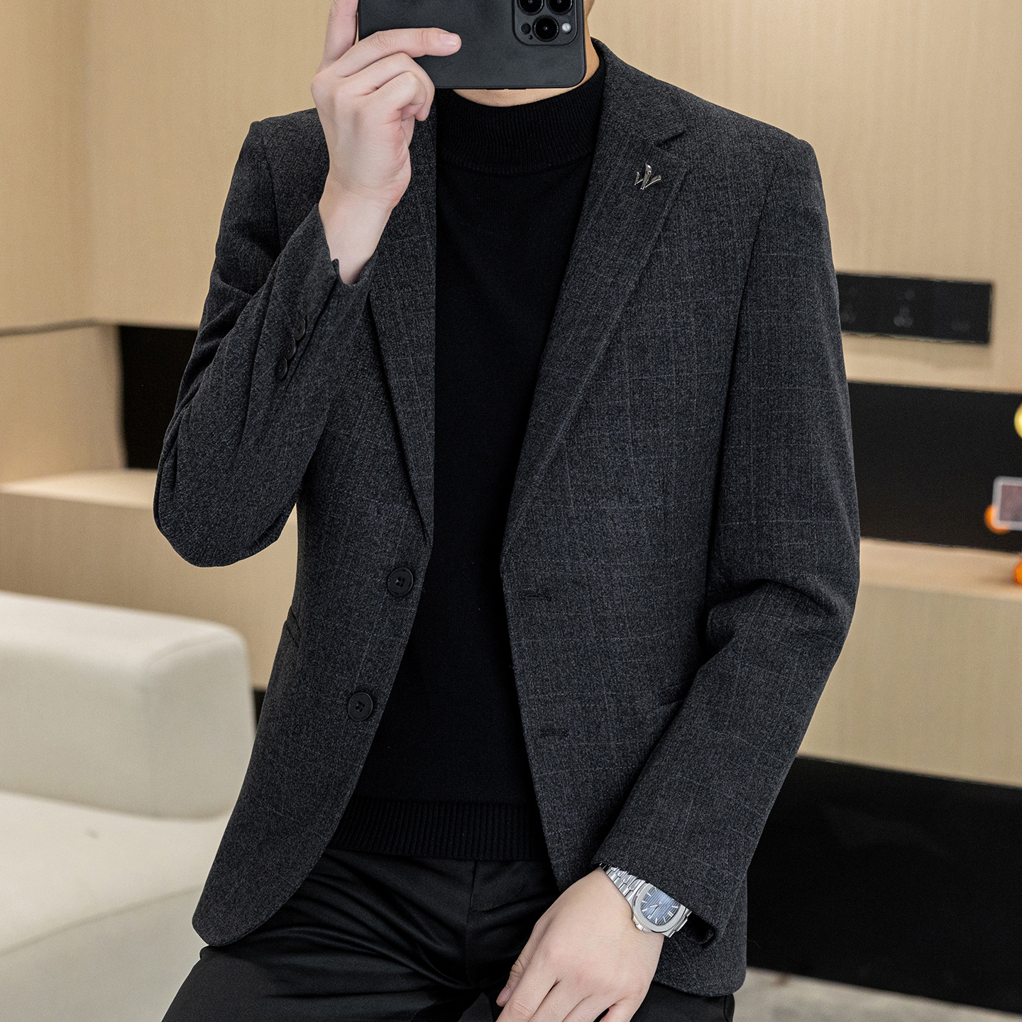 Autumn and winter new men's su - Men Formal Wear Shop avaliação e preço