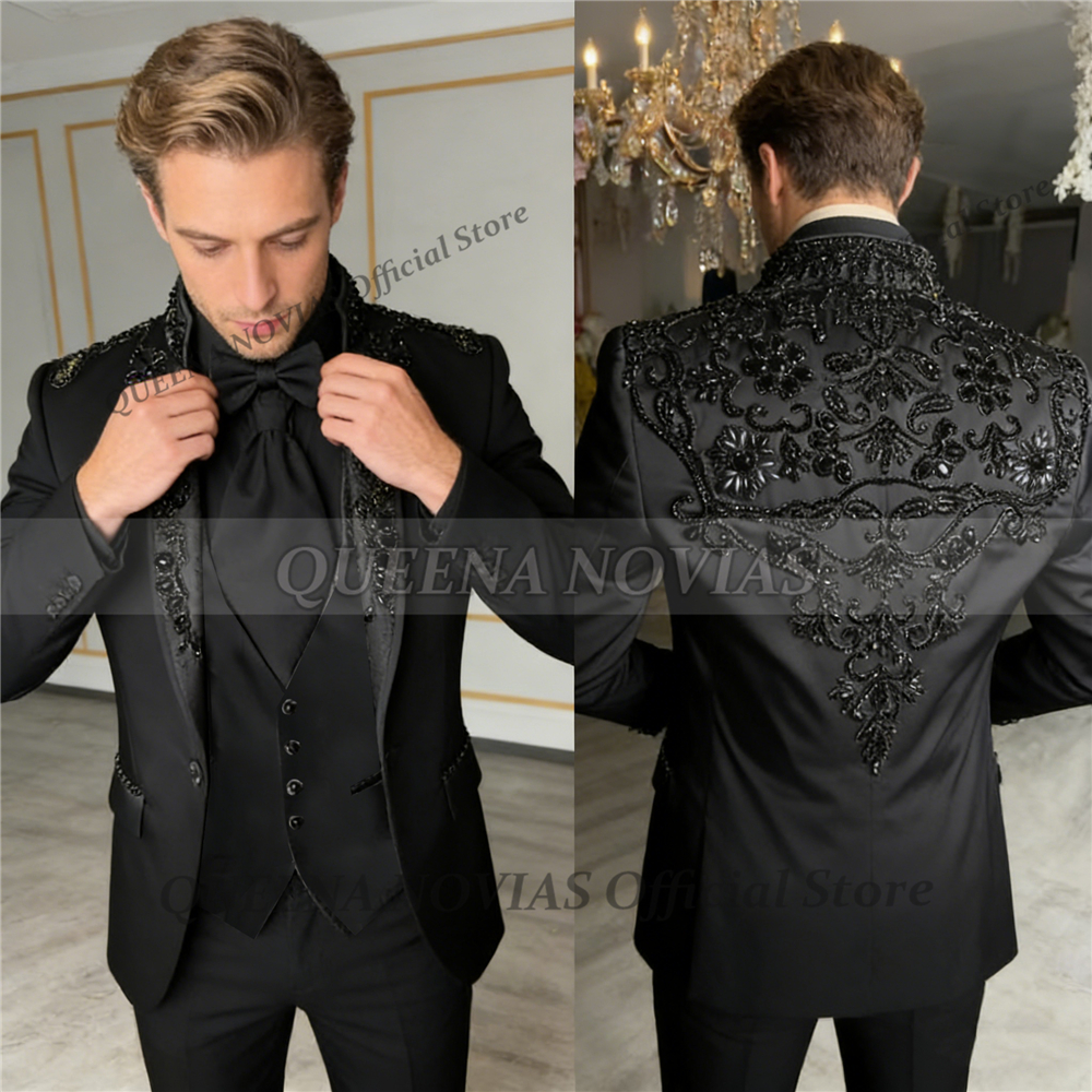 Male Fashion Groom Wedding Sui - Formal Wear Jersey For Men avaliação e preço