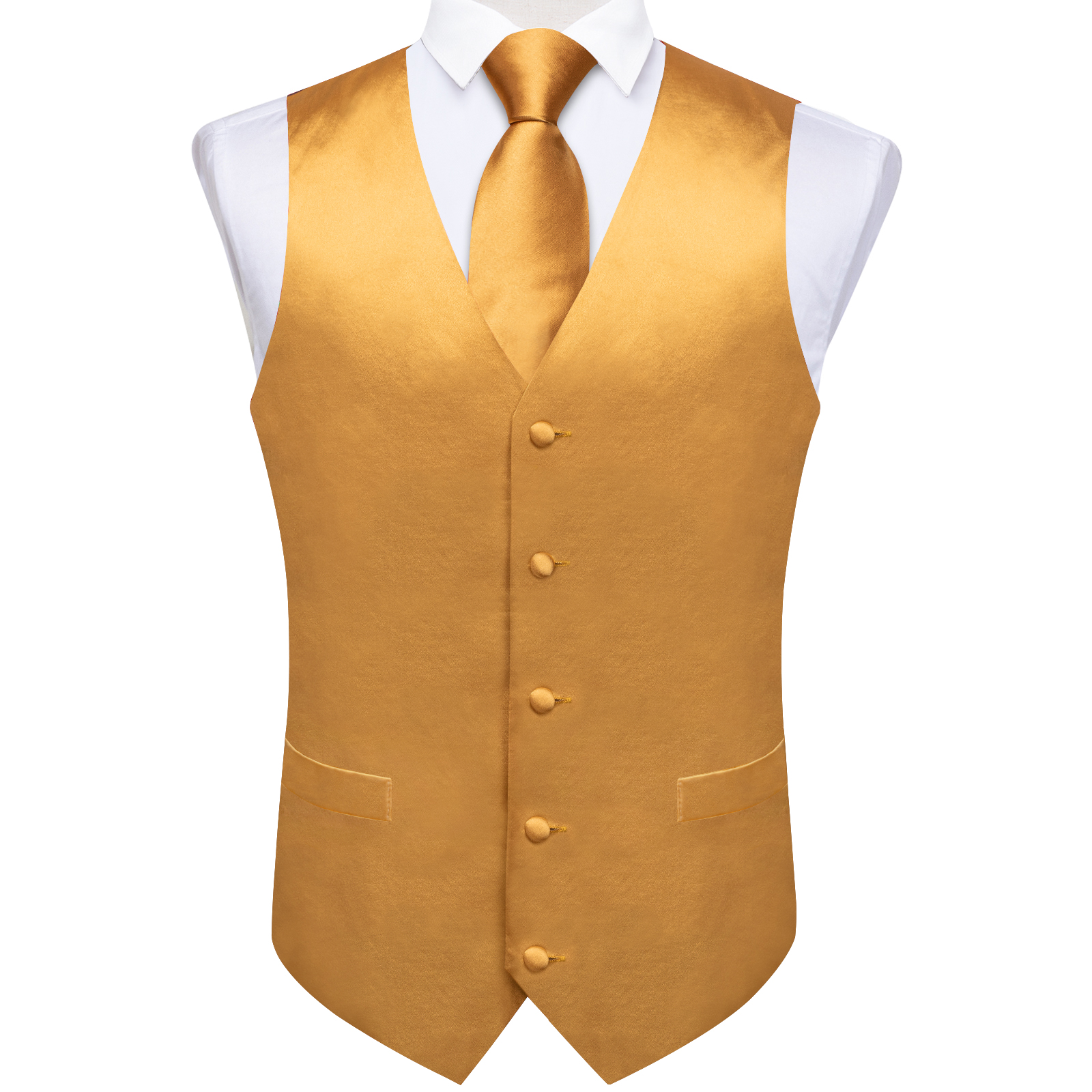 Luxury Paisley Gold Vest for M - Formal Vest Waistcoat avaliação e preço