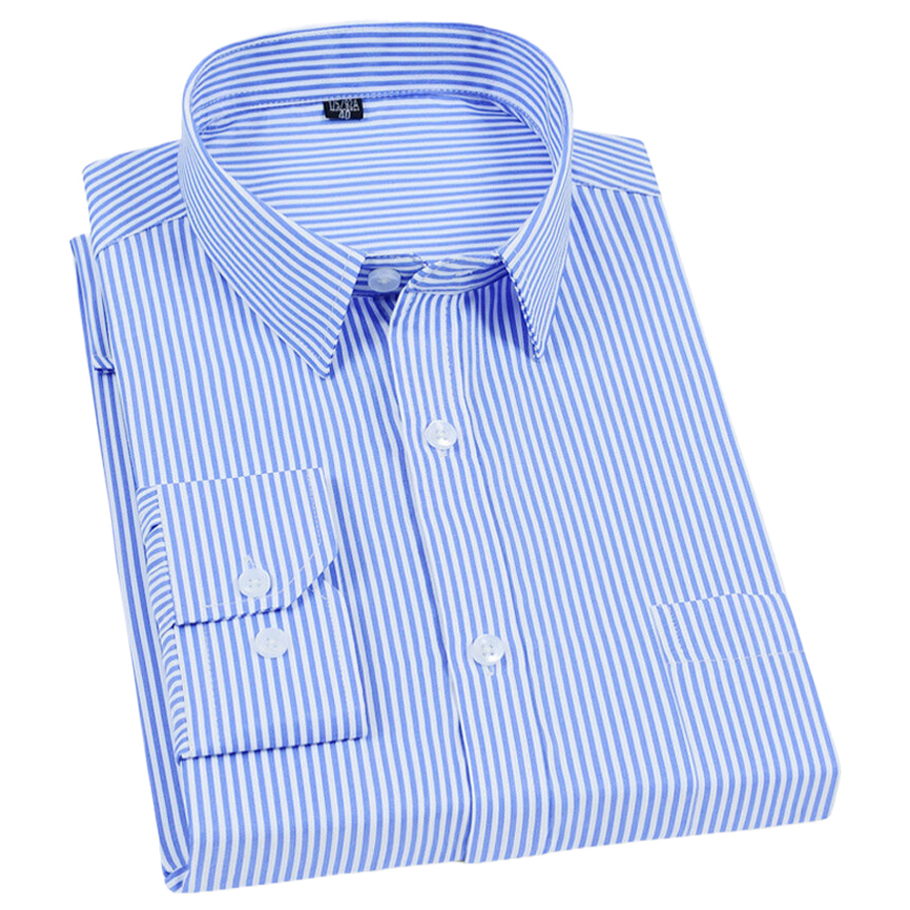 Men's Classic Long Sleeve Vert - Men Formal Wear Shirts avaliação e preço